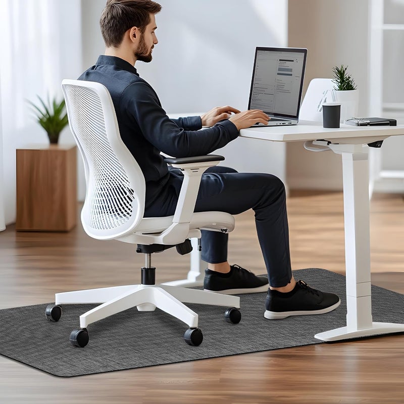 AiBOB Office Chair Mat for Hardwood Floor & Tile Floor, 36" x 48"Heavy Duty Computer&Desk Chair Mat for Rolling Chairs, Hard Floor Protector for Home Office - Image 4